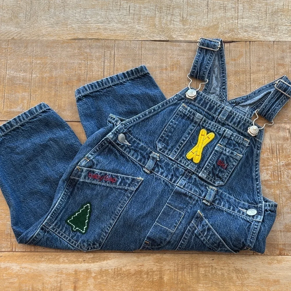 Vintage GAP Boys Denim Overalls 18-24m